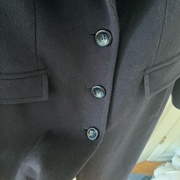 Cashemere blend navy women’s coat - Picture 4 of 7